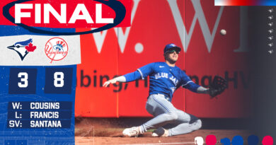 Toronto Blue Jays vs the New York Yankees in MLB action on April 7, 2024 (image source: X / @BlueJays)