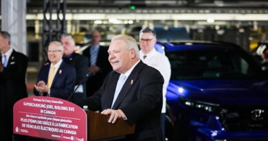 Ontario premier Doug Ford announces a $15 Billion investment from Honda in the EV supply chain (image source: X / @FordNation)