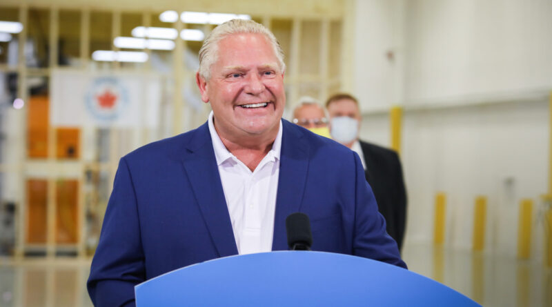 Ontario Premier Doug Ford makes an announcement