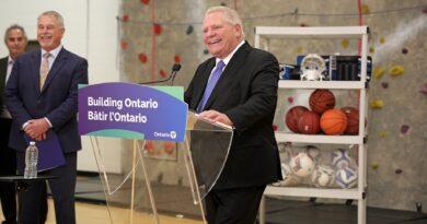 Ontario Premier Doug Ford makes an announcement on upgrading and replacing sports facilities across the province on April 18, 2024 (image source: X / @FordNation)