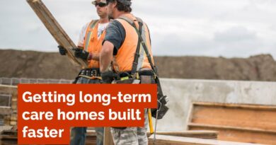 Long-term care homes construction poster