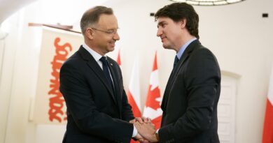 President of Poland Andrzej Duda with Prime Minister of Canada Justin Trudeau
