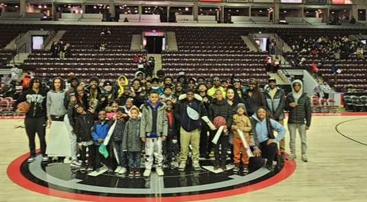 More than 70 children and youth from the BGC St. Alban's Club and BGC Hamilton-Halton Club, attended the final home game of the Raptors 905 season versus the Motor City Cruise at Paramount Fine Foods Centre in Mississauga, Ontario.