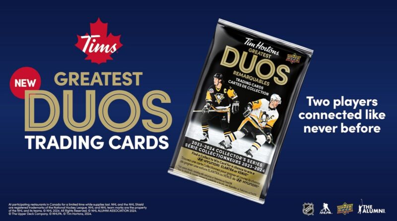 Tim Hortons launches new Greatest Duos Trading Card Set featuring NHL® and PWHL® players and retired NHL® legends (CNW Group/Tim Hortons)