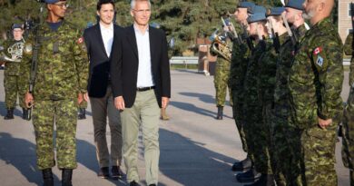 Canada PM Justin Trudeau with Jens Stoltenberg, NATO Secretary General (source: X / @JustinTrudeau)