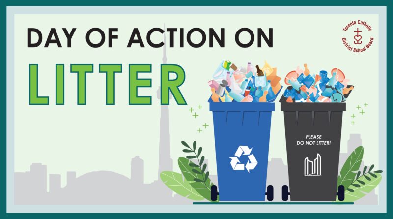 Day of Action on Litter Poster (source: X / @TCDSB)