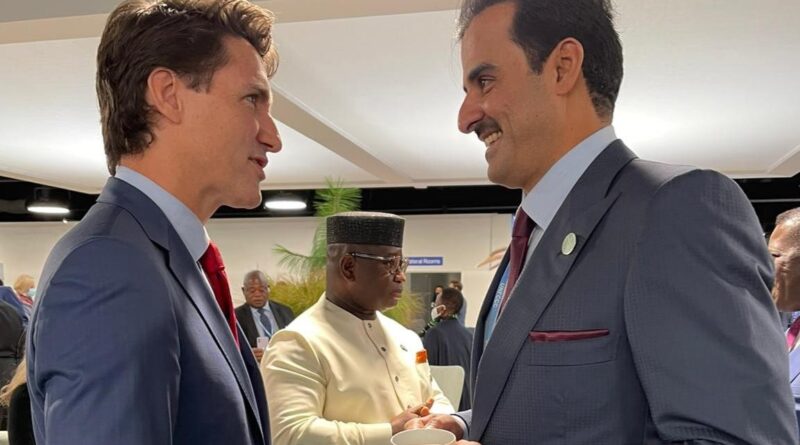 Prime Minister Trudeau Discusses Middle East Crisis with Emir of Qatar