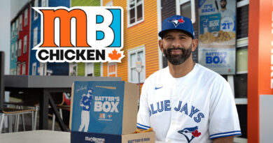 ™ TORONTO BLUE JAYS, bird head design, uniform and all related marks and designs and the photograph are trademarks and/or copyright of Rogers Blue Jays Baseball Partnership (“RBJBP”). © 2024 RBJBP. (CNW Group/Mary Brown's Chicken)