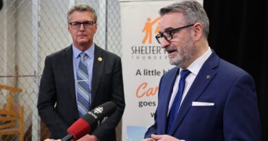 Paul Calandra, Minister of Municipal Affairs and Housing announces an investment from the province in affordable and supportive housing in Thunder Bay (source: X / @PaulCalandra)