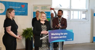 Sylvia Jones, Deputy Premier and Minister of Health announces a new Youth Wellness Hub in Port Hope, Ontario (image source: X / @SylviaJonesMPP)