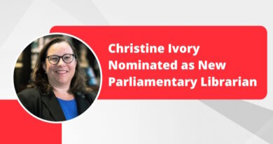 Christine Ivory Nominated as New Parliamentary Librarian